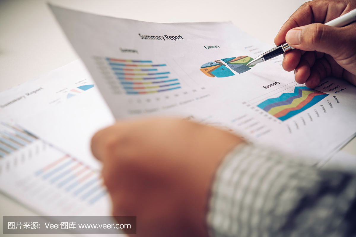 业务人员使用图表和文档进行业务分析。